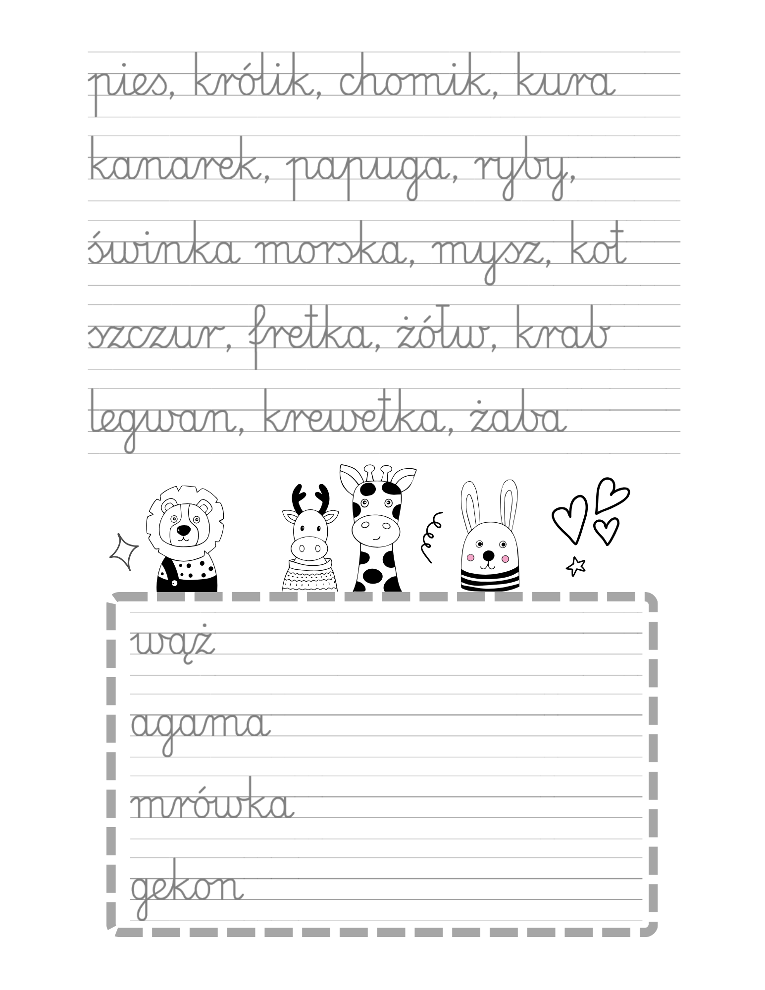 Piszę Wyrazy - Przygotowanie do Pisania Zdań PDF