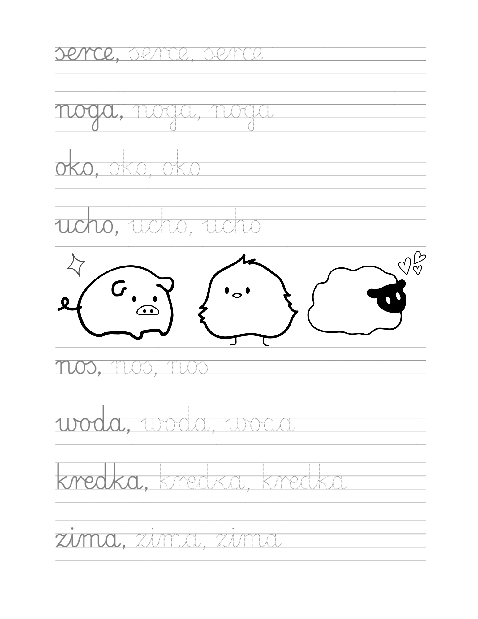 Piszę Wyrazy - Trening Płynnego Pisania PDF