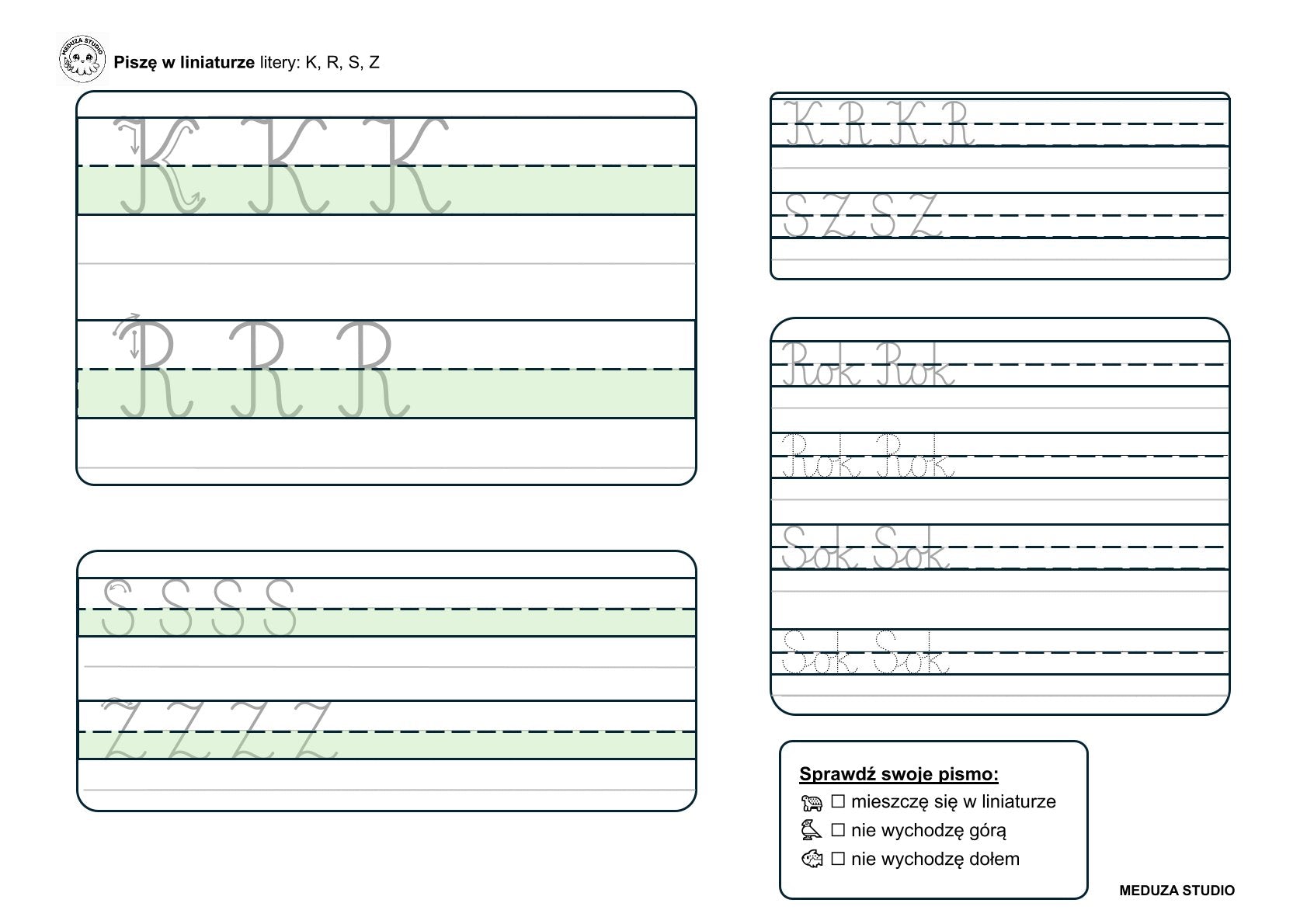 Piszę w Liniaturze – Wielkie Litery PDF
