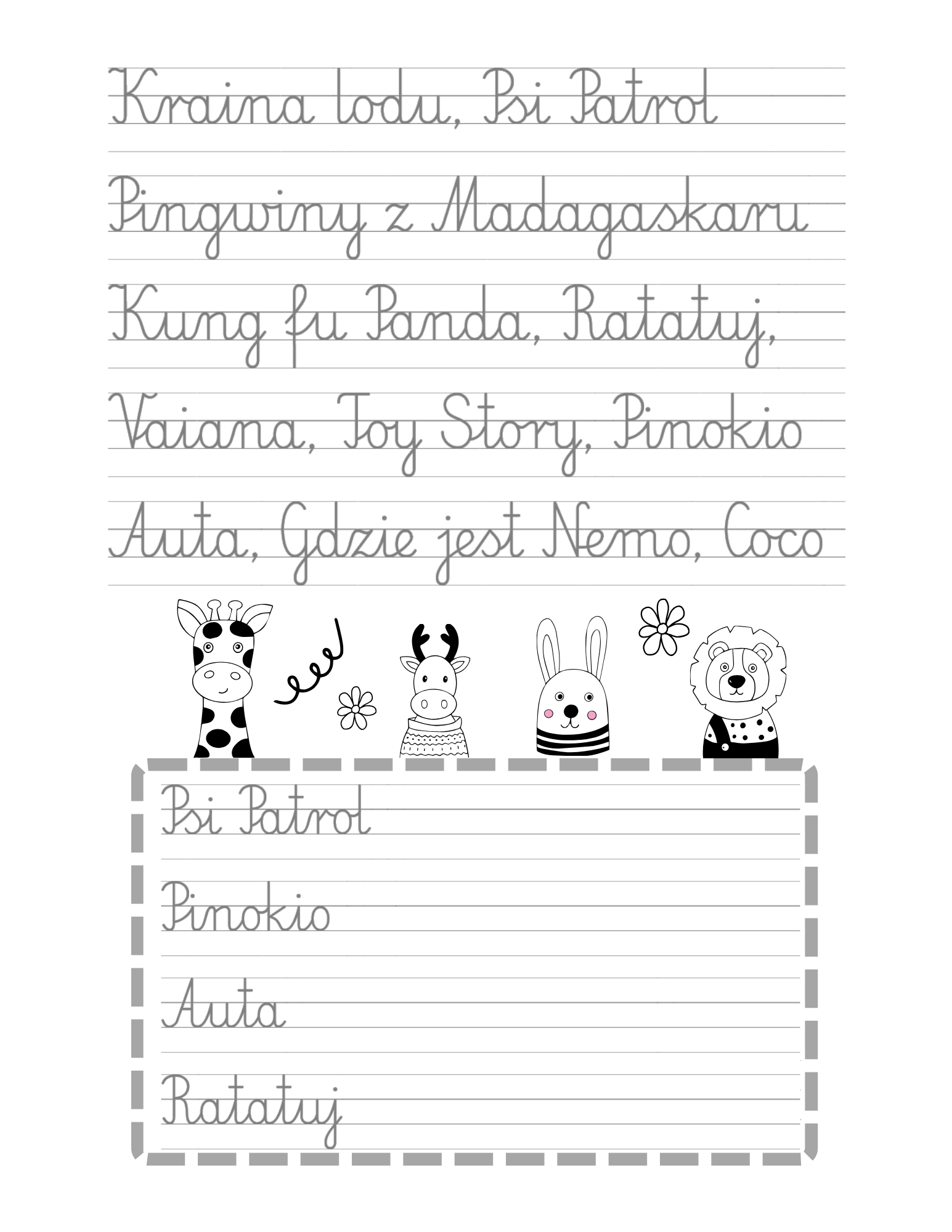 Piszę Wyrazy - Przygotowanie do Pisania Zdań PDF