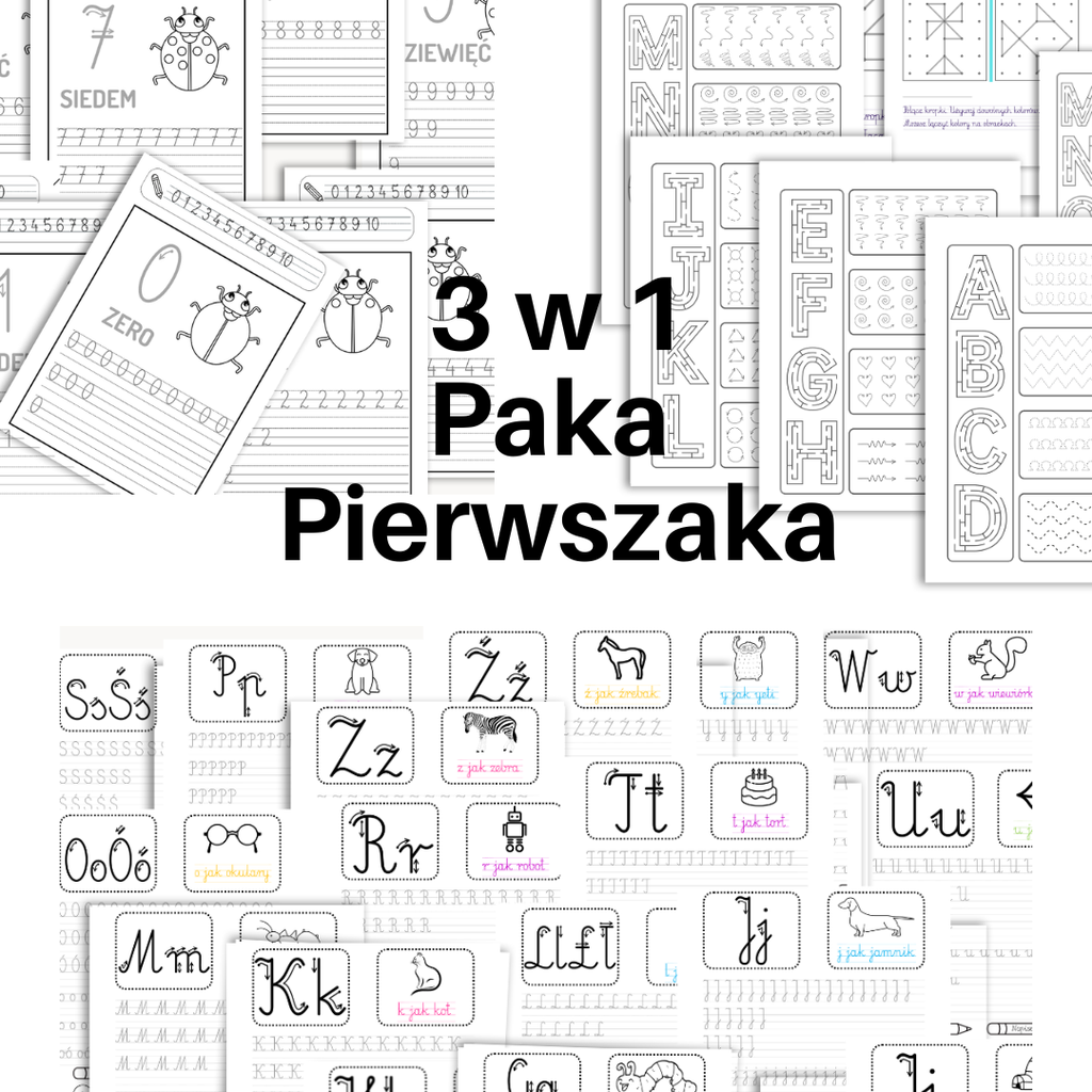 Paka Pierwszaka – Literki, Cyferki i Szlaczki PDF