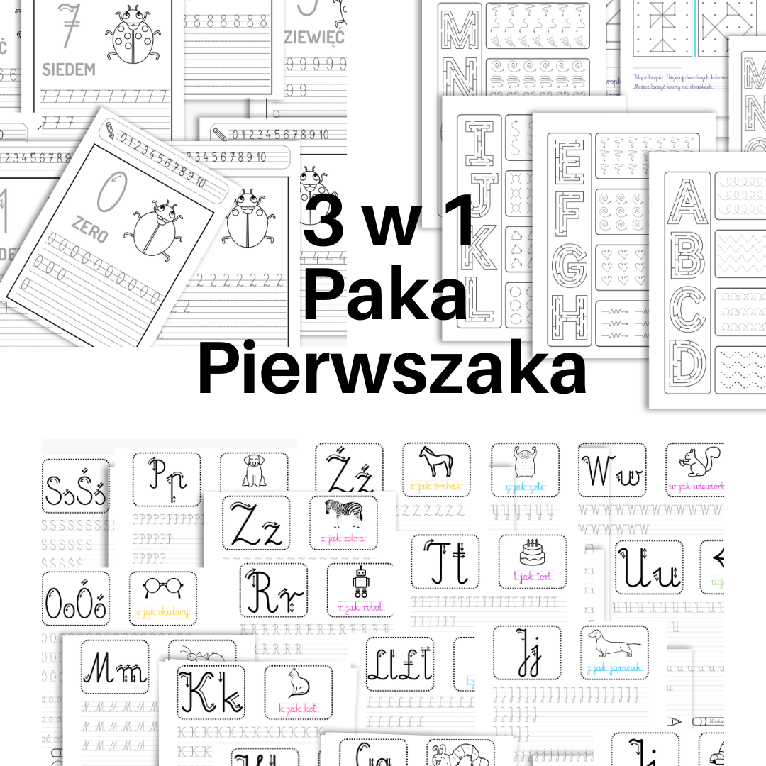 Paka Pierwszaka – Literki, Cyferki i Szlaczki PDF