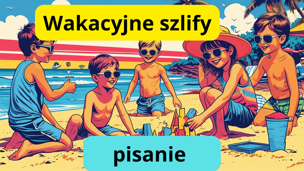 49 stron wakacyjnych ćwiczeń pisania dla dzieci. Codziennie 3 zdania do przepisania, ciekawostka przyrodnicza i zadanie rozwijające wyobraźnię. PDF do wydruku.